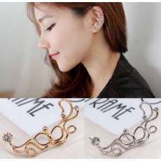 ต่างหูคลิป แฟชั่นเกาหลีหนีบด้านข้างใบหูสวย Flower Clip Ear Cuff Stud Earring นำเข้า - พร้อมส่งW171 ราคา300บาท